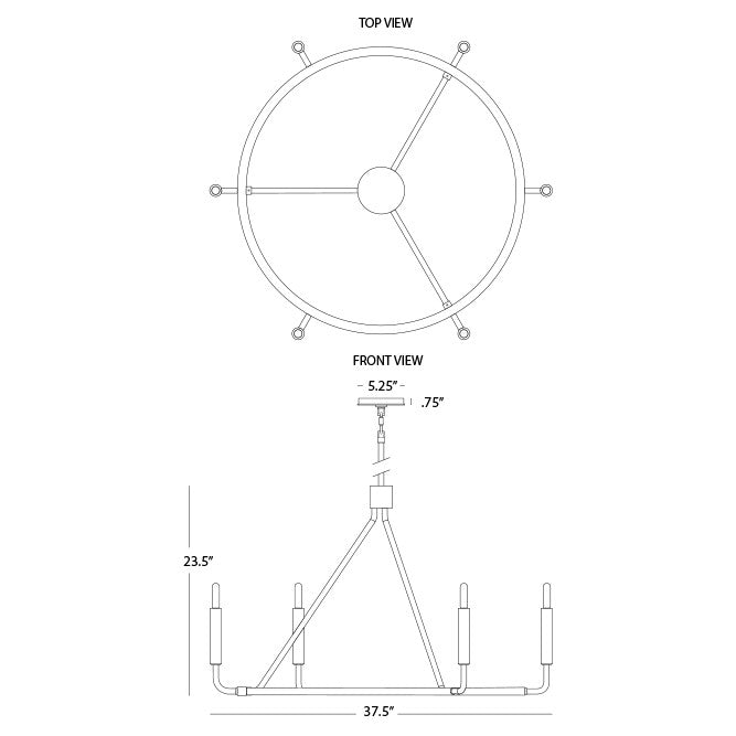 Mavisten Edition Carbonia Chandelier