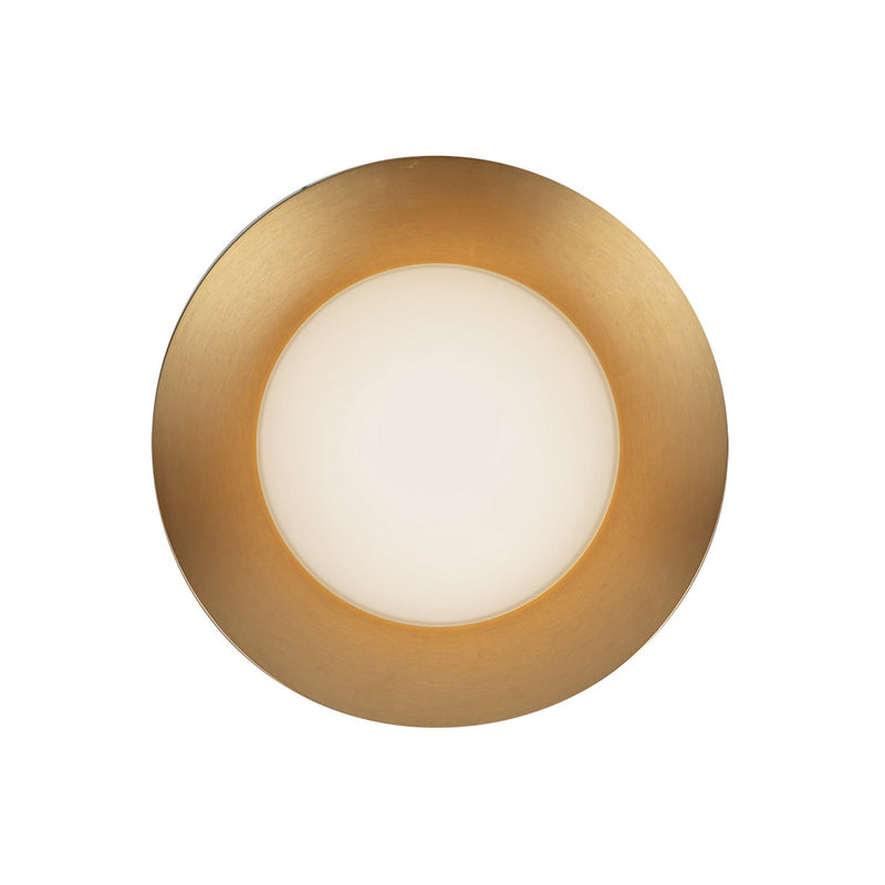 Kuzco Lighting - WS77909-BG/OP - LED Wall Sconce - Cleo - Brushed Gold/Opal Glass