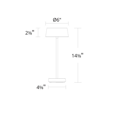 Crystal Rechargeable LED Table Lamp