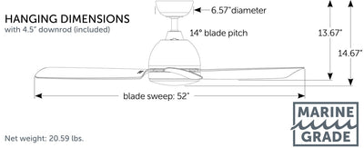 Starboard Ceiling Fan with Light