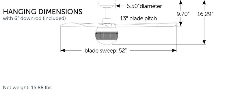 Paget Ceiling Fan with Light