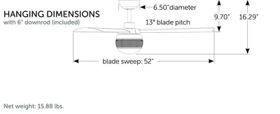 Paget Ceiling Fan with Light