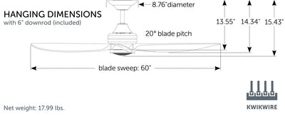 Aviara Ceiling Fan with Light
