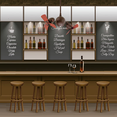 Acqua Ceiling Fan with Light