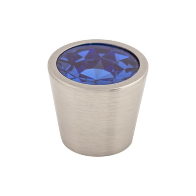 Blue Crystal Center Knob