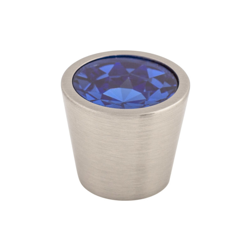 Blue Crystal Center Knob