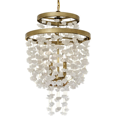 Metropolitan - N6893-898 - Four Light Pendant/Semi Flush - Stonybrook - Harvest Gold (Painted)