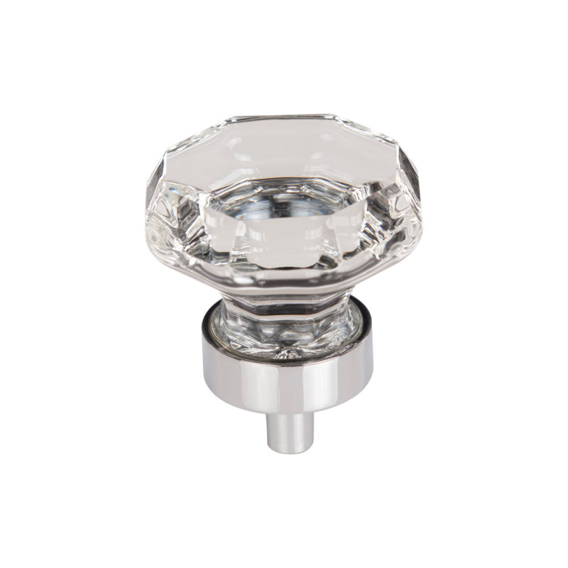 Clear Octagon Crystal Knob