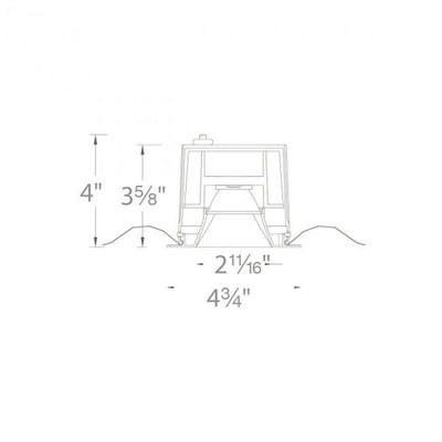 Ocularc 3IN Square Warm Dim Downlight Trim