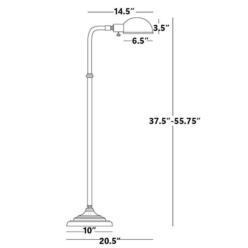 Kinetic Adjustable Pharmacy Floor Lamp