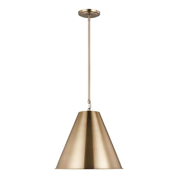 Visual Comfort Studio - 6585101EN3-848 - One Light Pendant - Gordon - Satin Brass
