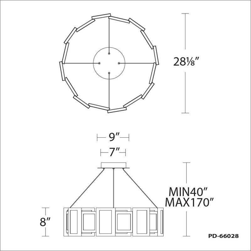 Fury Round Chandelier