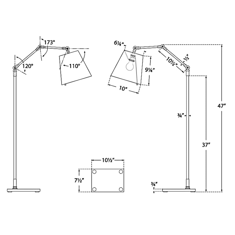 The Graves Articulating Floor Lamp