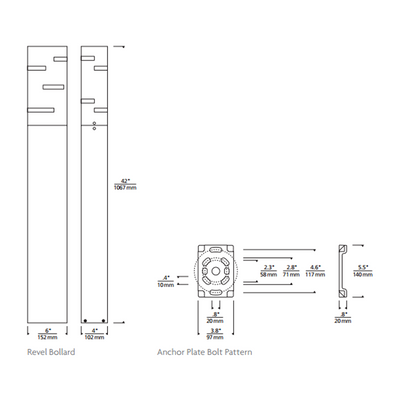 Revel Outdoor Bollard Light