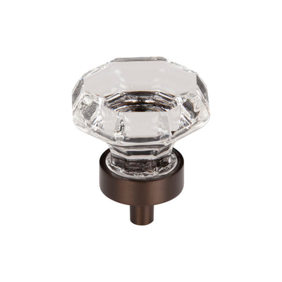 Clear Octagon Crystal Knob