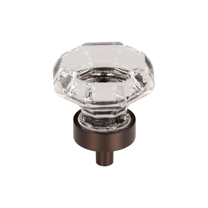 Clear Octagon Crystal Knob