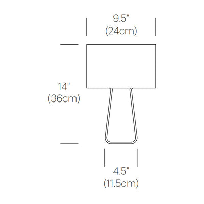 Tube Top Color Table Lamp