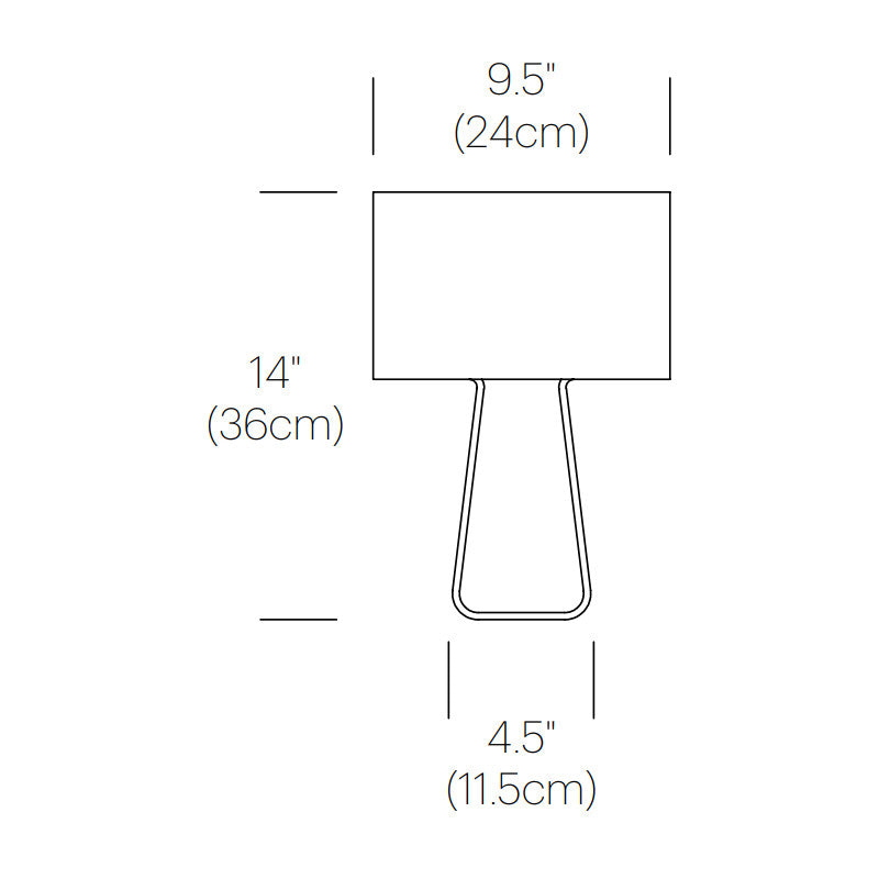 Tube Top Color Table Lamp