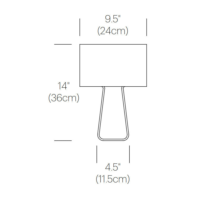 Tube Top Small Classic Table Lamp