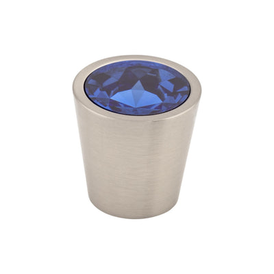 Blue Crystal Center Knob