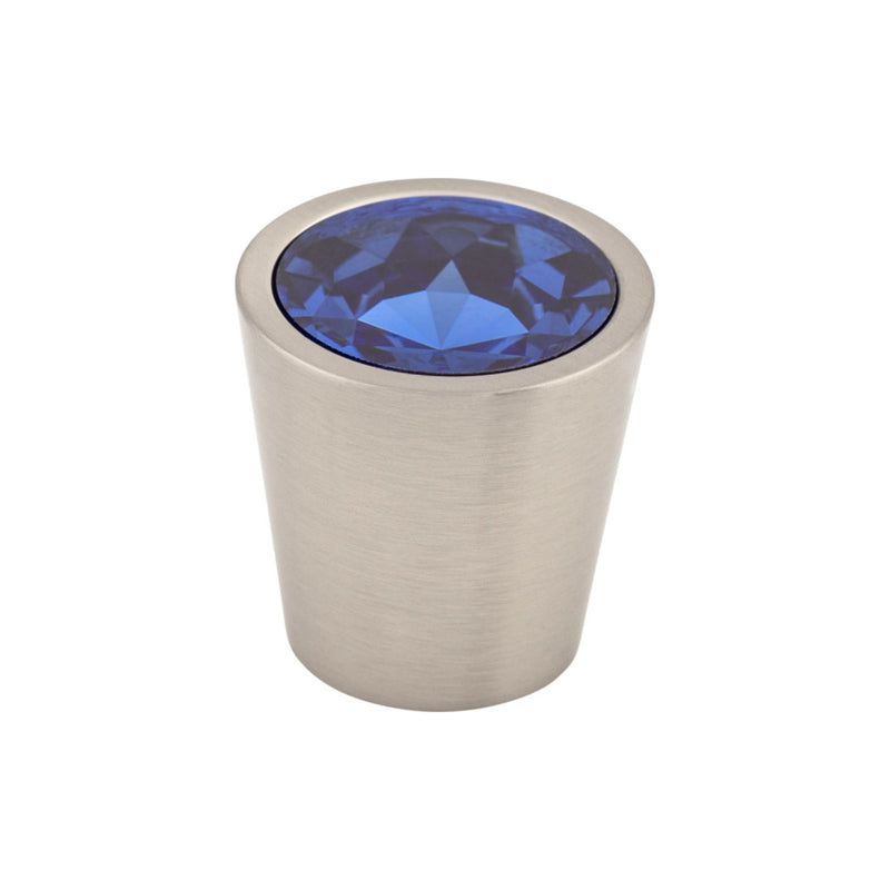 Blue Crystal Center Knob