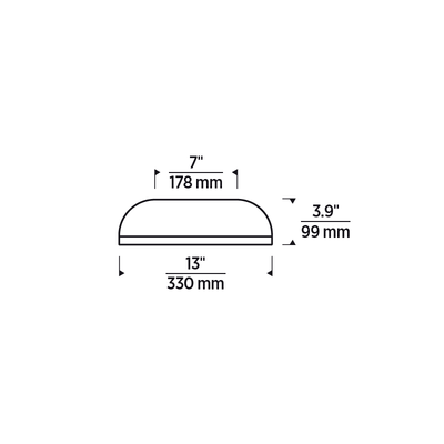 Kosa 13 Inch Ceiling Light