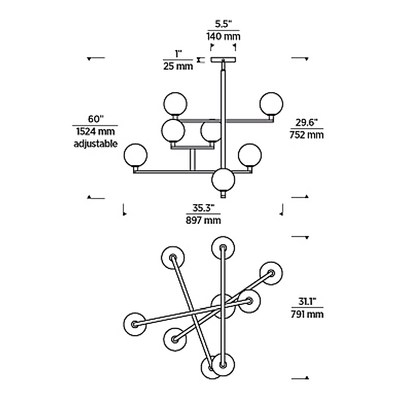 Gambit Chandelier