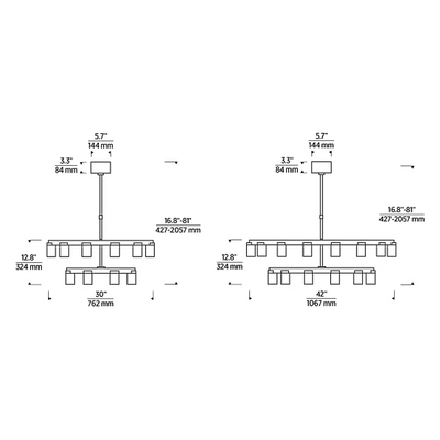 Esfera 2-Tier Chandelier