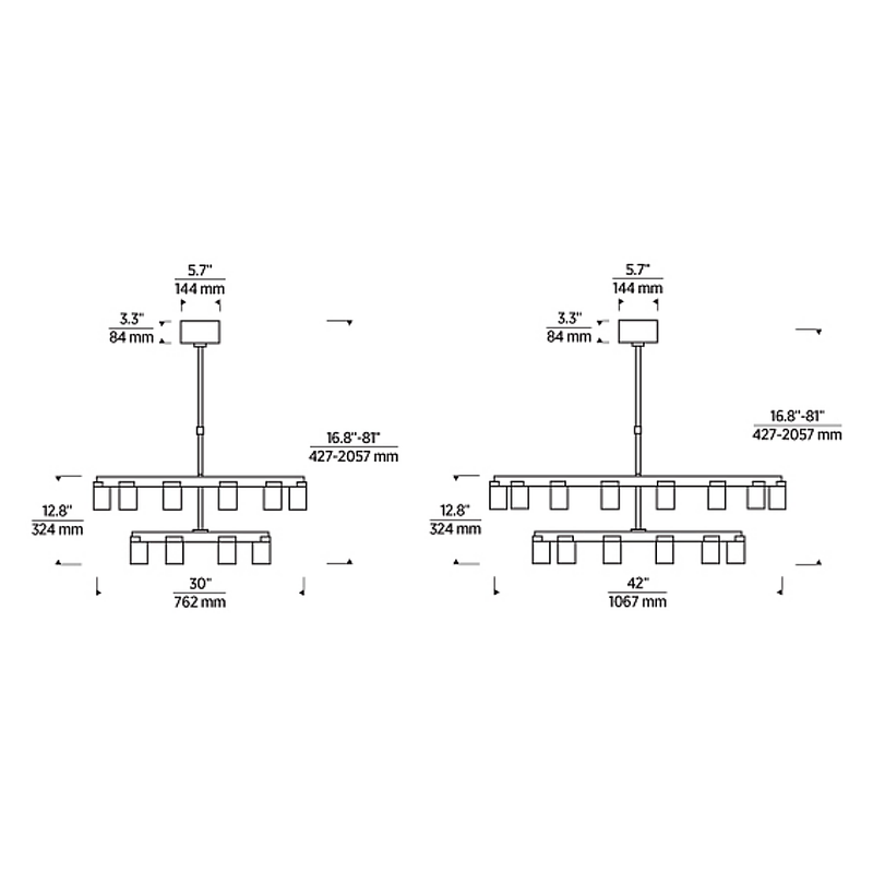 Esfera 2-Tier Chandelier