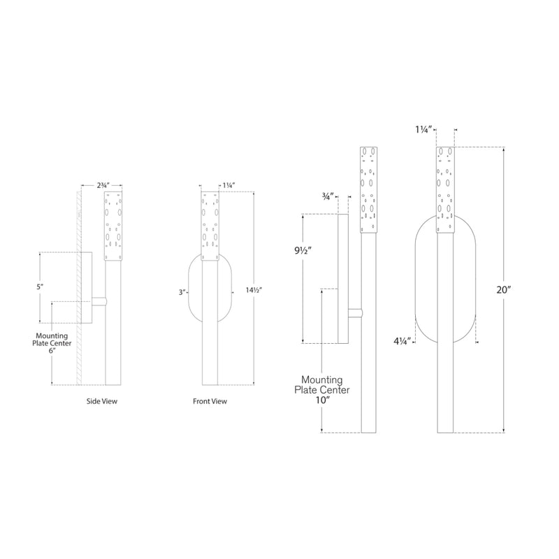 Rousseau Tube Wall Sconce