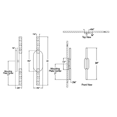 Rousseau Dual Tube Bathroom Vanity Light