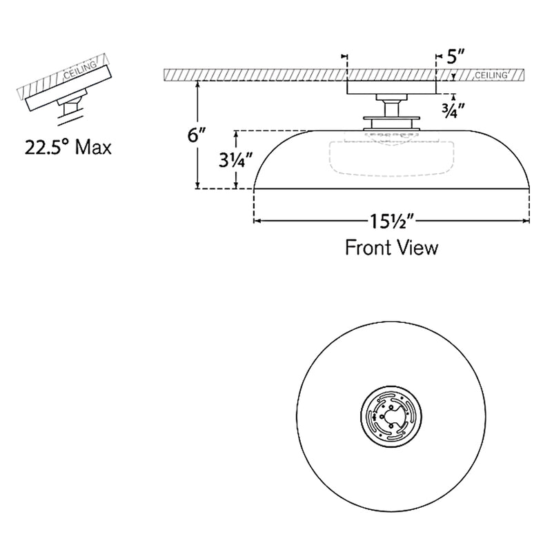 Cyrus Ceiling Flush Light