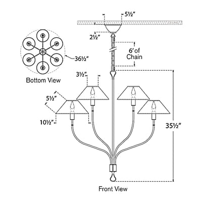 Griffin Staggered Chandelier