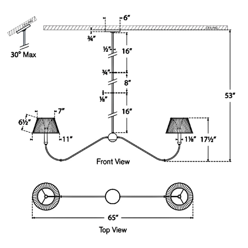 Ingela Linear Chandelier