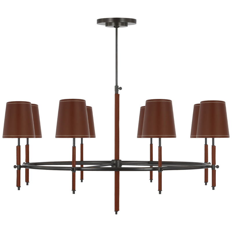 Bryant Leather Ring Chandelier