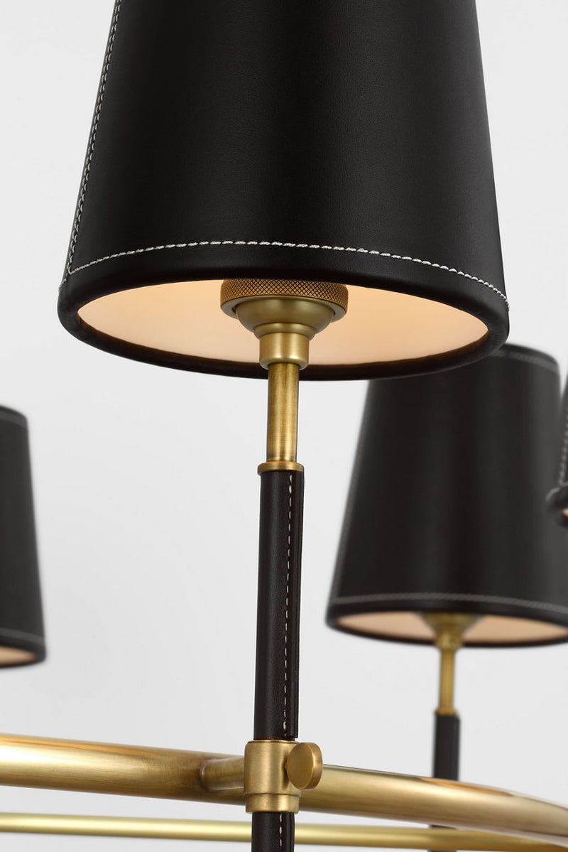 Bryant Leather Ring Chandelier