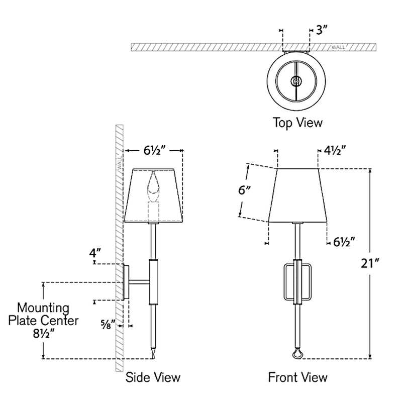 Griffin Tail Wall Sconce