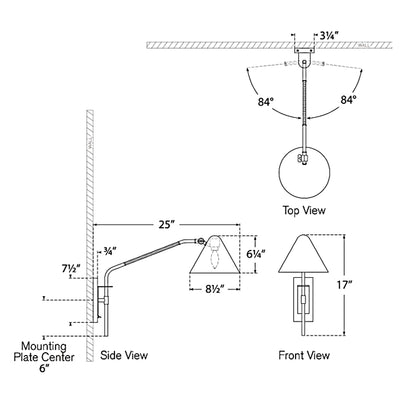 Laken Articulating Wall Light