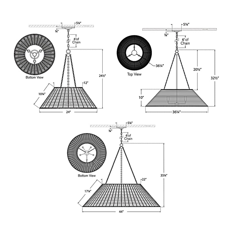 Corinne Woven Chandelier