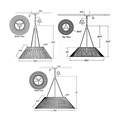 Corinne Wrapped Chandelier