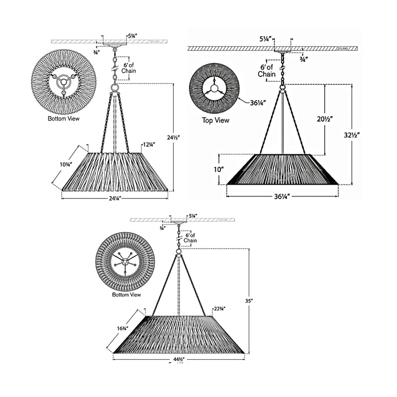 Corinne Wrapped Chandelier
