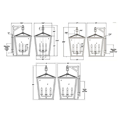 Darlana Bracketed Outdoor Wall Light
