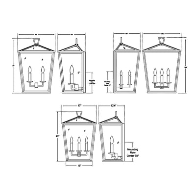 Darlana Solid Outdoor Wall Light