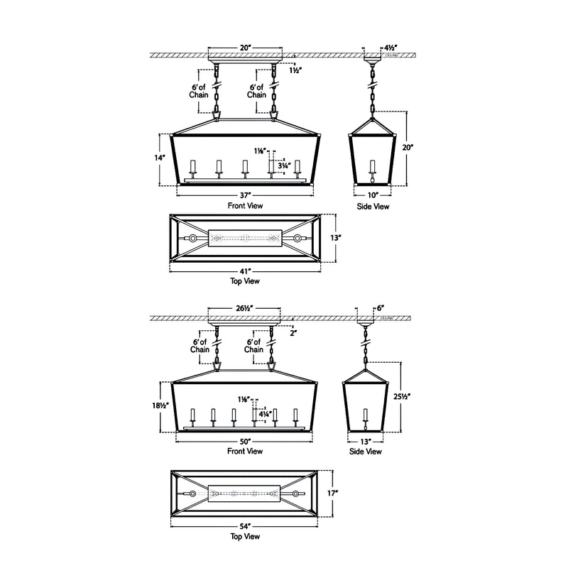 Darlana Wrapped Linear Chandelier