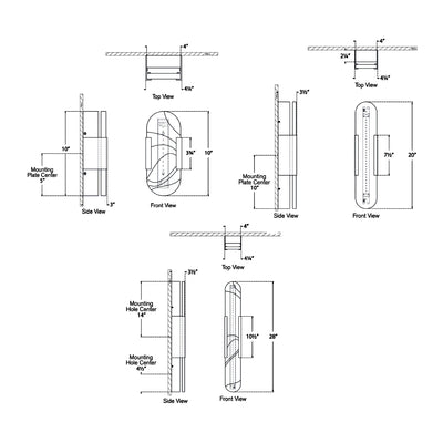 Melange Elongated Wall Sconce