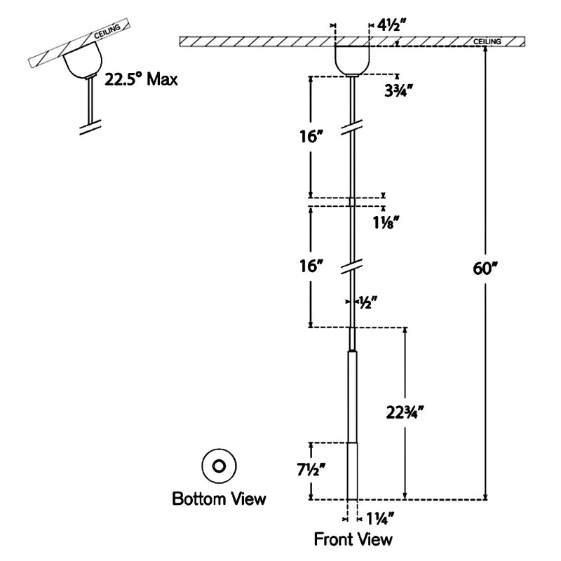 Rousseau Tube Pendant