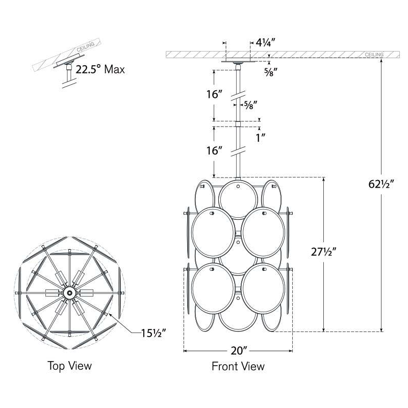 Loire Barrel Chandelier