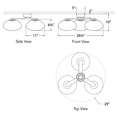 Marisol Semi Flush Ceiling Light