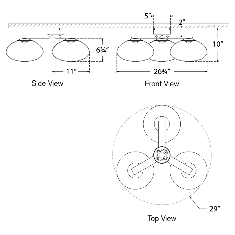 Marisol Semi Flush Ceiling Light
