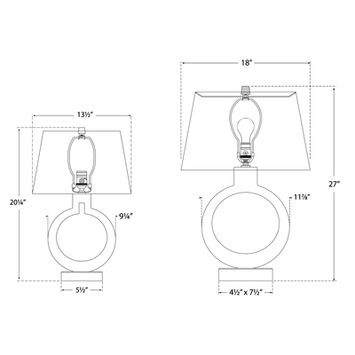 Ring Form Table Lamp